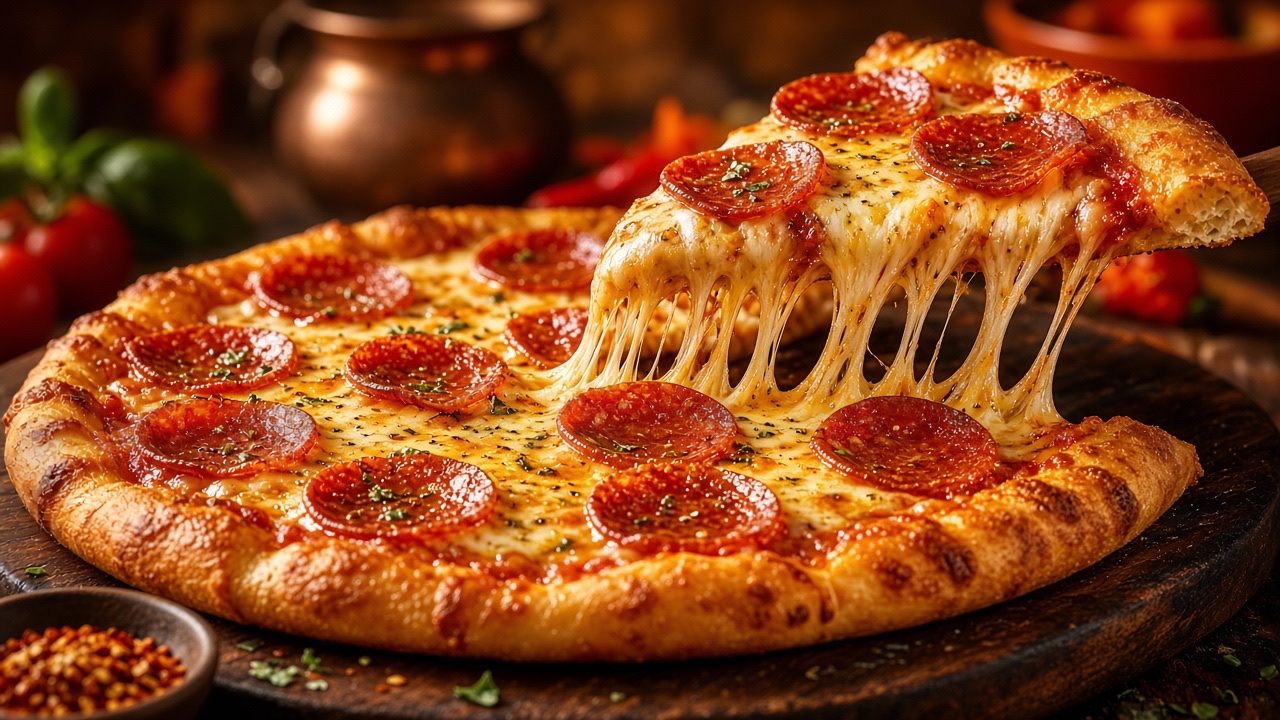 Loaded pizza