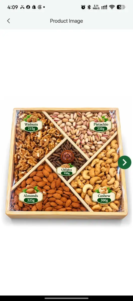 Dry fruits Gift Box woods 5 Portion