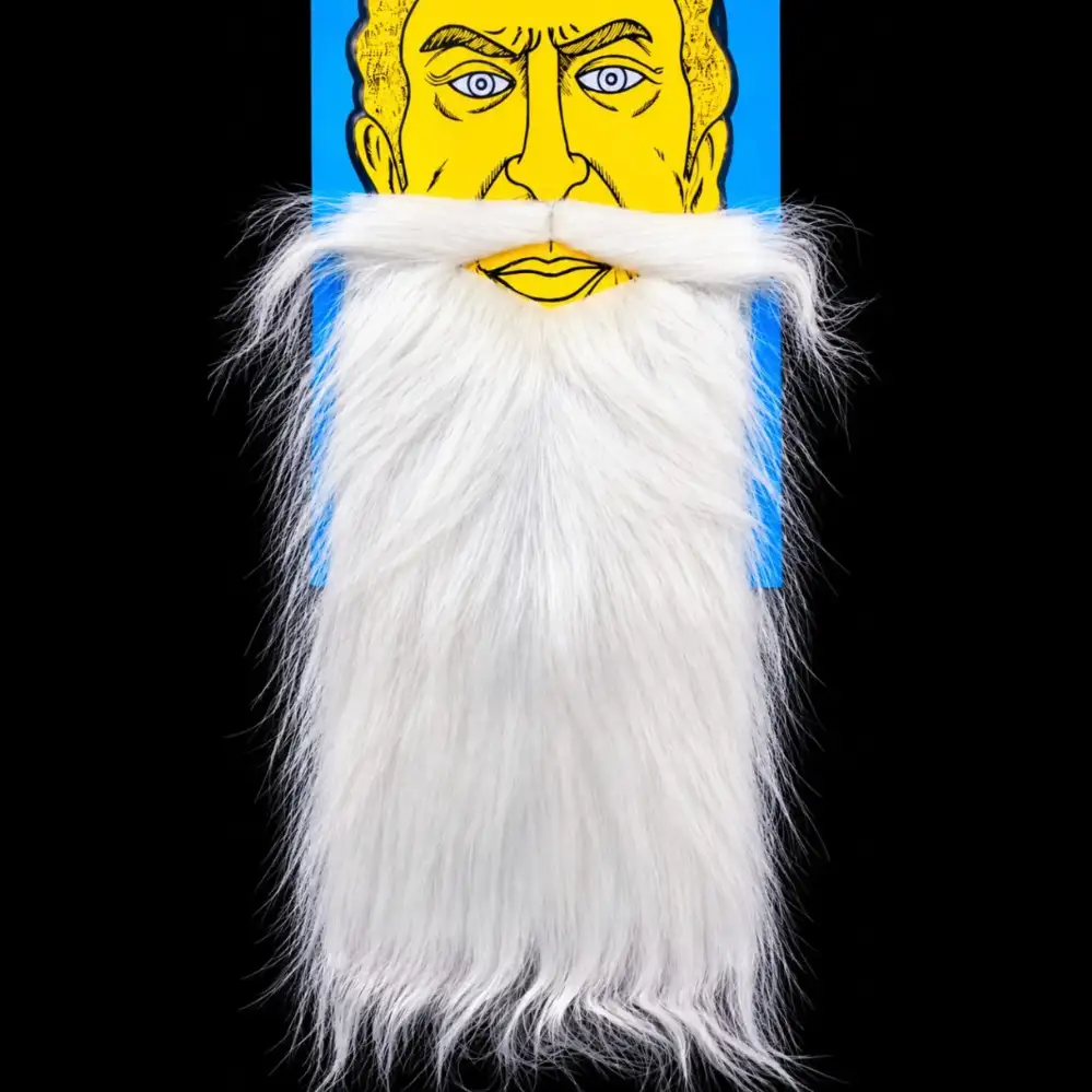 White Santa Beard | Fake Beard Costume | Christmas Party Fancy Dress