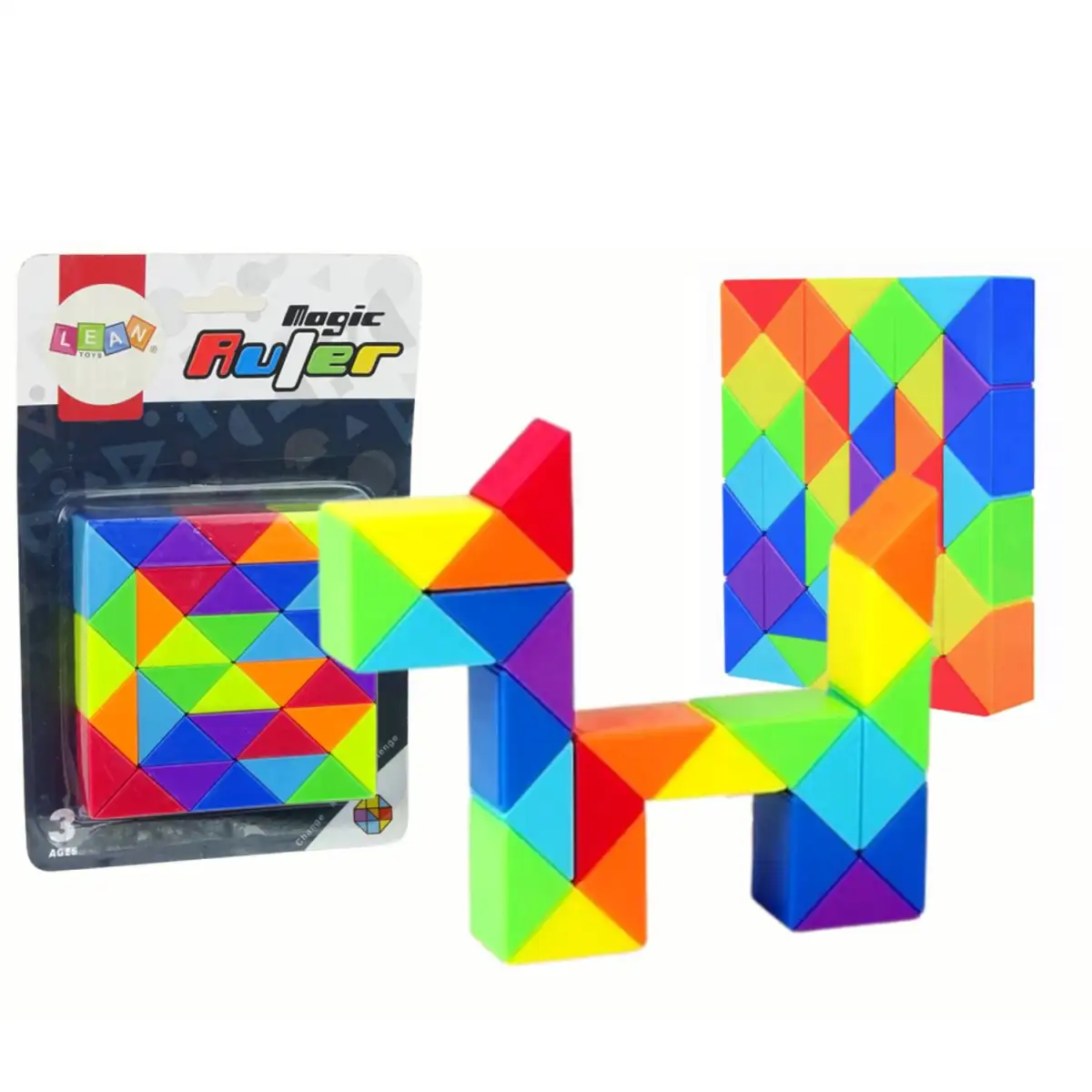 Snake Cube Puzzle 24 Blocks | Magic Twist Puzzle Toy | Mini Brain Game