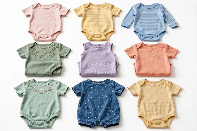 [Demo] Baby Cotton Romper Set — Sample