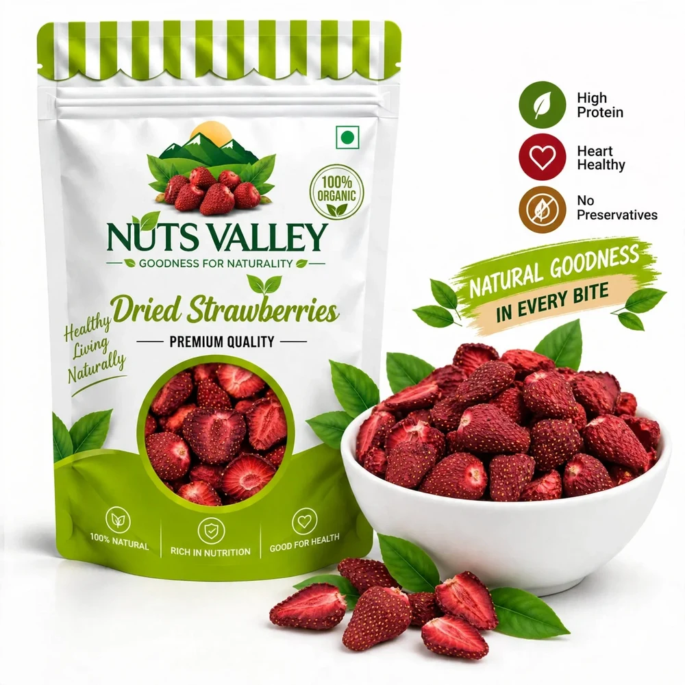 Premium Dried Strawberries – 250gm