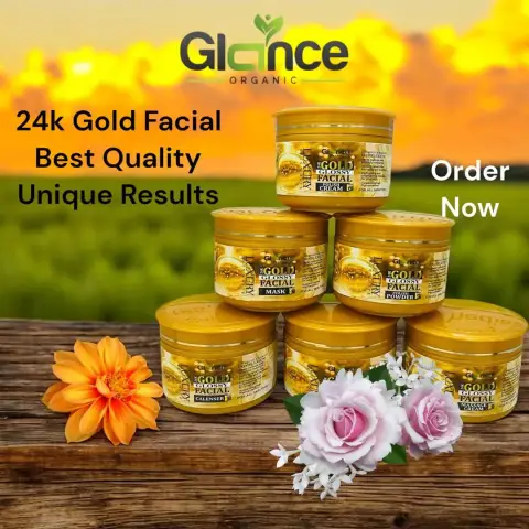 GOLD GLOSSY FACIAL KIT