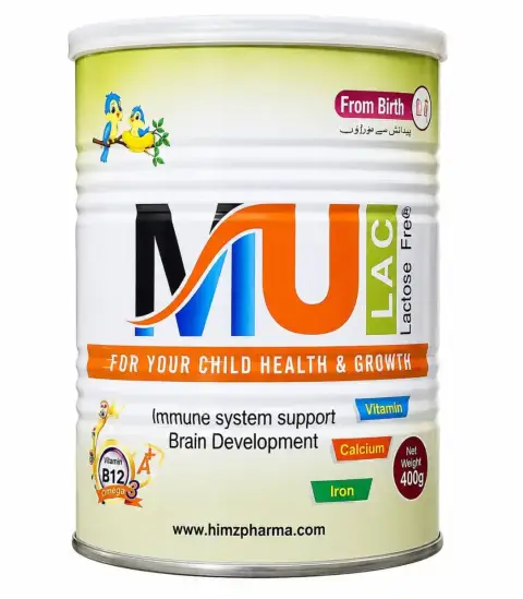 MU LAC Lactose Free Infant Formula for Child Health and Growth